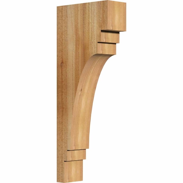Ekena Millwork Pescadero Rough Sawn Corbel, Western Red Cedar, 4"W x 10"D x 26"H COR04X10X26PEC00RWR - main